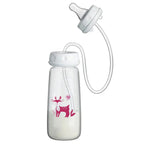 Hands-Free Baby Feeding Bottle 8oz/240ml – Anti-Colic Nursing Bottle with Feeding Tube, BPA-Free PP, 6+ Months