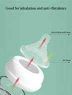 3-in-1 Baby Feeding Bottle with Anti-Colic Tube – 300ml BPA-Free Hands-Free Bottle for 6+ Months