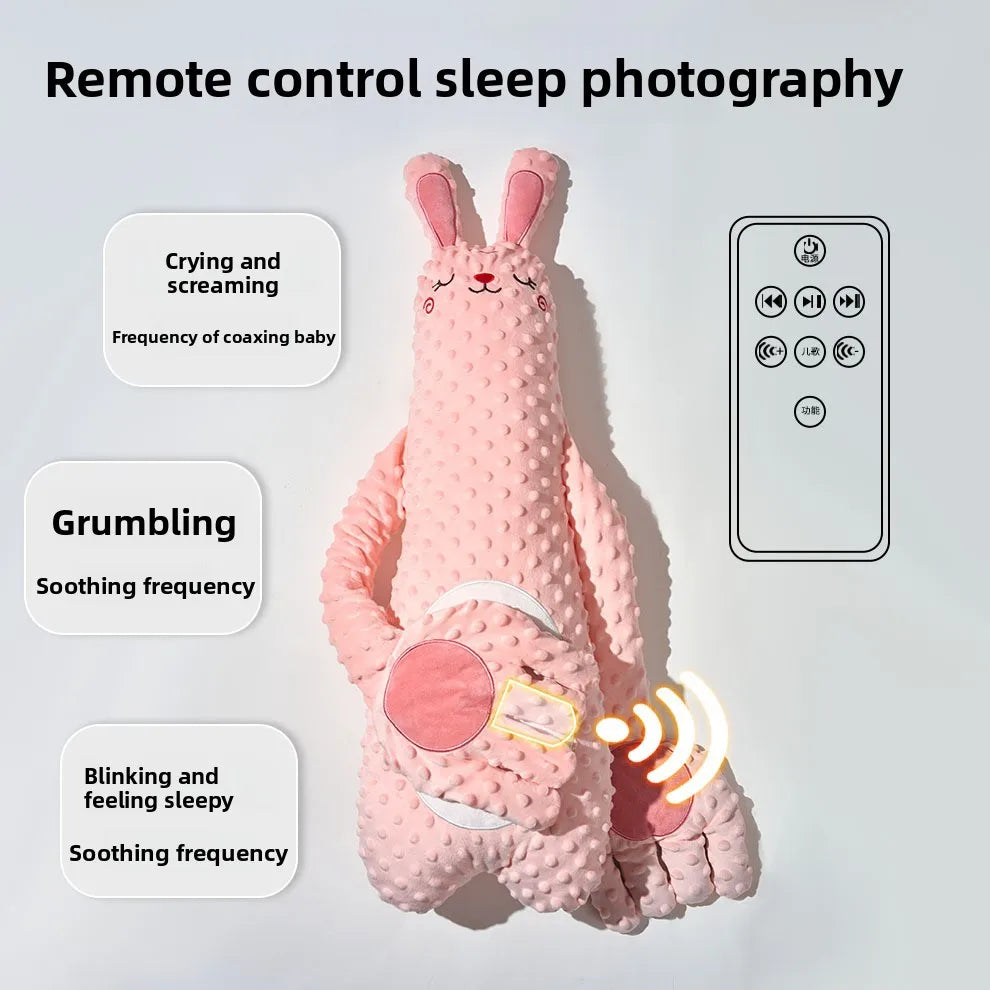 Baby Sleeping Pillow for Newborns, Soothing Patting Doll with Remote-Controlled Electric Hand & Gentle Palm Patting